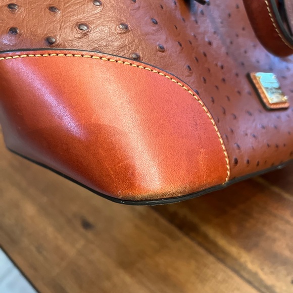 Dooney & Bourke| Domed Ostrich Satchel - Picture 9 of 11